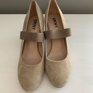 DKNY Suede Mary Jane Pumps